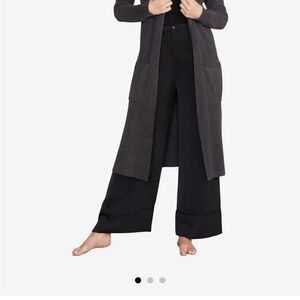 Barefoot Dreams CozyChic Lite Cardigan in Black (Long Length)